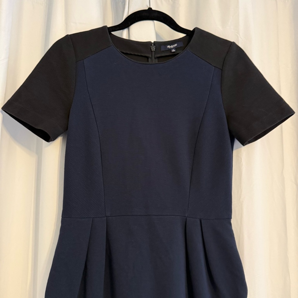 Madewell Colorblock Fit & Flare Pocket Dress Size 4